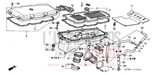 FILTRE A AIR XL650V2 de 2002